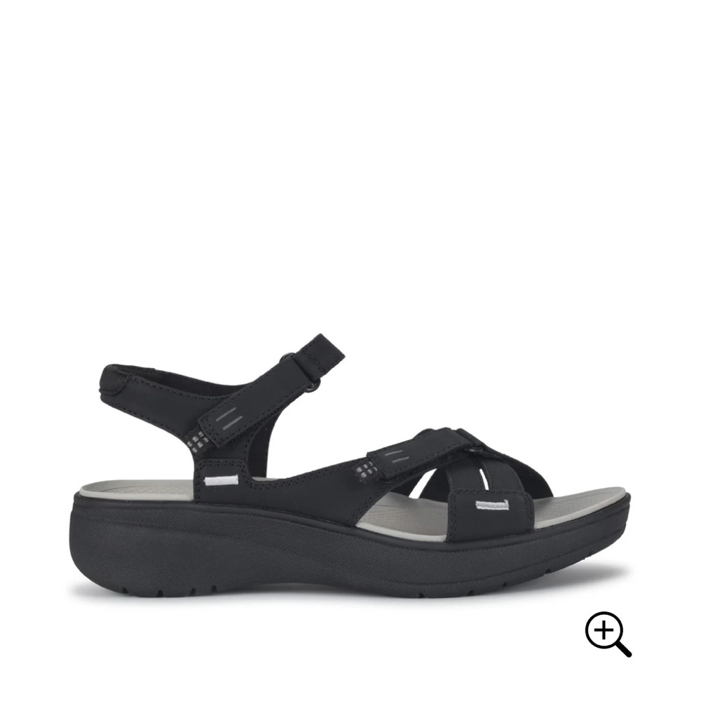 Baretraps Women’s Tracey Wedge Sandals Size 9.5 M Shoes Black - New in Box - Picture 5 of 11
